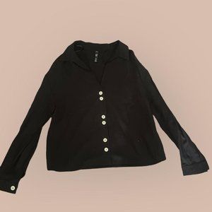 Classic Zara Blouse With White Buttons